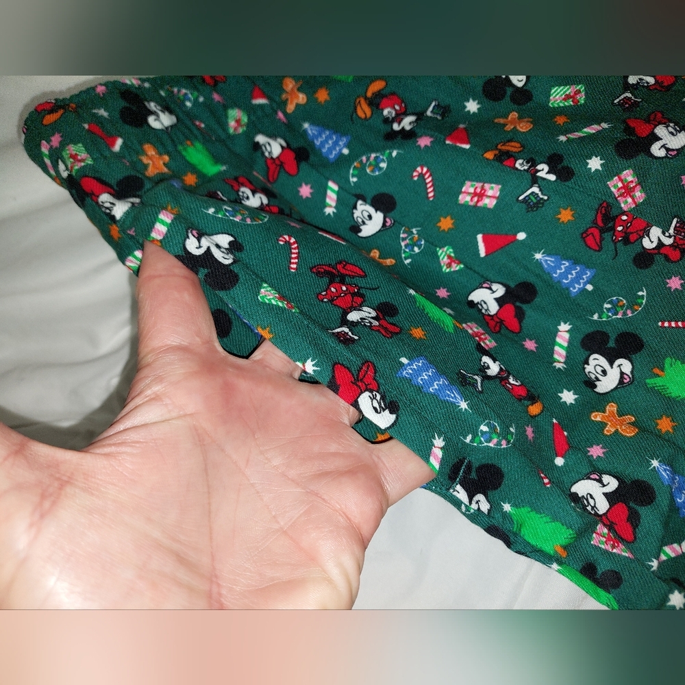 Disney Holiday Flannel Pajama Pants Size 2X Old Navy NWT Green - Picture 5 of 7